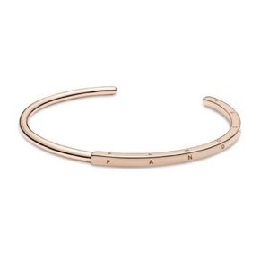 Pandora Rose Gold I-D Open Bangle